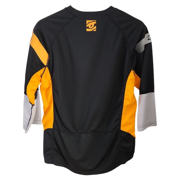 RACE FACE Indy Jersey  3/4 sleeve mountain bike orange and black - Picture 2 of 11